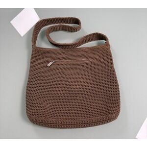 The SAK Crochet Crossbody Boho Bag Beige